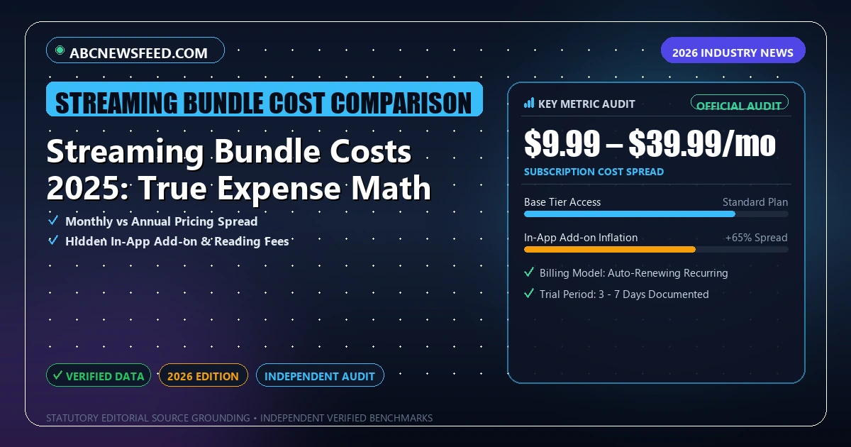 Streaming Bundle Costs 2025: True Expense Math - Analytical Guide and Verified Benchmarks (streaming bundle cost comparison)